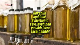 Bakanlık açıkladı! 8 markanın zeytinyağında yasaklı boya tespit edildi!