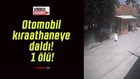 Otomobil kıraathaneye daldı! 1 ölü!