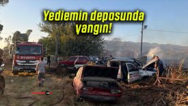 Yediemin deposunda yangın!
