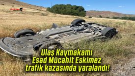 Ulaş Kaymakamı Esad Mücahit Eskimez trafik kazasında yaralandı!