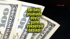 Serbest piyasada döviz güne yükselişle başladı!
