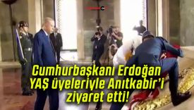 Cumhurbaşkanı Erdoğan YAŞ üyeleriyle Anıtkabir’i ziyaret etti!