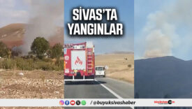 Sivas’ın iki farklı noktasında yangın var..