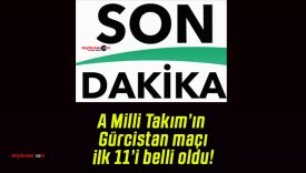 A Milli Takım’ın Gürcistan maçı ilk 11’i belli oldu!