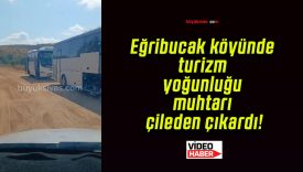 Eğribucak köyünde turizm yoğunluğu muhtarı çileden çıkardı!