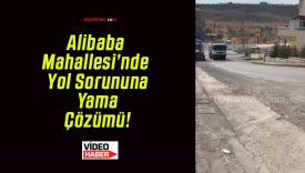 Alibaba Mahallesi’nde Yol Sorununa Yama Çözümü!