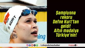 Şampiyona rekoru Defne Kurt’tan geldi! Altın madalya Türkiye’nin!
