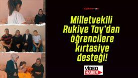 Milletvekili Rukiye Toy’dan öğrencilere kırtasiye desteği!