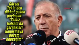 Gürsel Tekin’den dikkat çeken paylaşım: “Yalnız kalsam da gerçekleri konuşmaya devam edeceğim”
