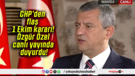 CHP’den flaş 1 Ekim kararı! Özgür Özel canlı yayında duyurdu!