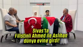 Sivas’ta Filistinli Ahmed ile Aslıhan dünya evine girdi!