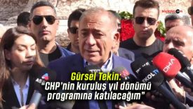 Gürsel Tekin: “CHP’nin kuruluş yıl dönümü programına katılacağım”