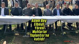 Adem Bey Elbeyli Yöresi Muhtarlar Toplantısı’na katıldı!