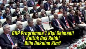 Kemal Kılıçdaroğlu davet edildiği CHP programına katılmadı! Koltuğu boş kaldı!