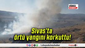 Sivas’ta örtü yangını korkuttu!