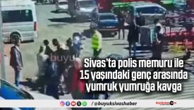Sanayi sitesinde motosiklet süren genç ile polis arasında tartışma yumruk yumruğa kavgaya dönüştü
