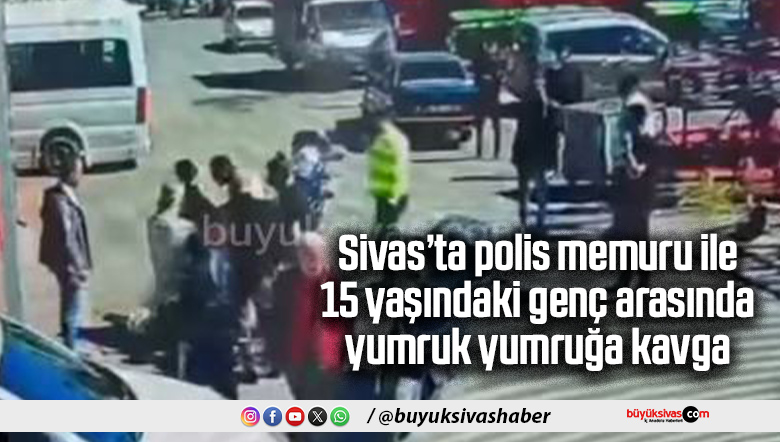 Sanayi sitesinde motosiklet süren genç ile polis arasında tartışma yumruk yumruğa kavgaya dönüştü