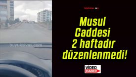 Musul Caddesi 2 haftadır düzenlenmedi!
