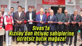 Sivas’ta Kızılay’dan ihtiyaç sahiplerine ücretsiz butik mağaza!