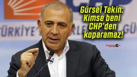 Gürsel Tekin: Kimse beni CHP’den koparamaz!