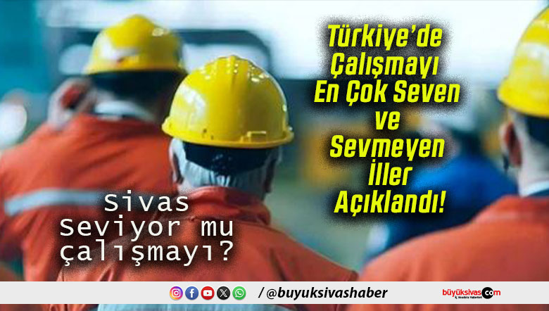 Türkiye’de Çalışmayı En Çok Seven ve Sevmeyen İller Açıklandı!
