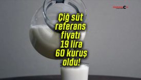 Çiğ süt referans fiyatı 19 lira 60 kuruş oldu!