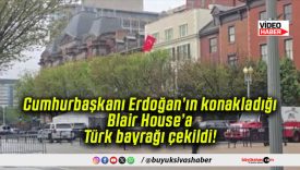 Cumhurbaşkanı Erdoğan’ın konakladığı Blair House’a Türk bayrağı çekildi!