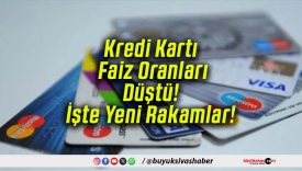 Kredi Kartı Faiz Oranları Düştü! İşte Yeni Rakamlar!