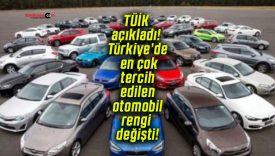 TÜİK açıkladı! Türkiye’de en çok tercih edilen otomobil rengi değişti!