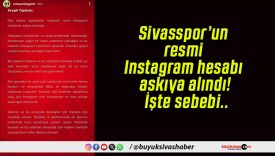 Sivasspor’un resmi Instagram hesabı askıya alındı! İşte sebebi..