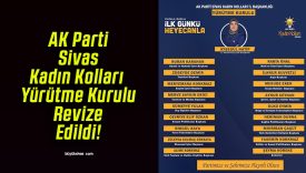 AK Parti Sivas Kadın Kolları Yürütme Kurulu Revize Edildi!