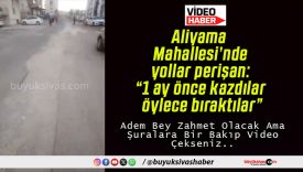 Aliyama Mahallesi’nde yollar perişan: “1 ay önce kazdılar, öylece bıraktılar”