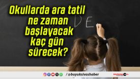 Okullarda ara tatil ne zaman başlayacak, kaç gün sürecek?