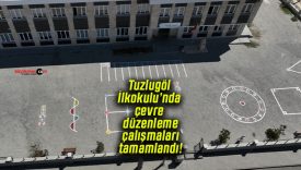 Tuzlugöl İlkokulu’nda çevre düzenleme çalışmaları tamamlandı!