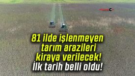 81 ilde işlenmeyen tarım arazileri kiraya verilecek! İlk tarih belli oldu!