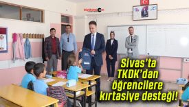 Sivas’ta TKDK’dan öğrencilere kırtasiye desteği!