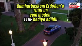 Cumhurbaşkanı Erdoğan’a TOGG’un yeni modeli T10F hediye edildi!