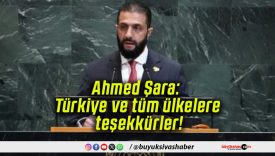 Ahmed Şara: Türkiye ve tüm ülkelere teşekkürler!