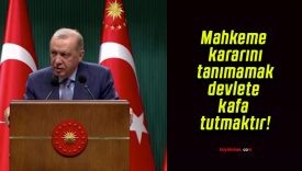 Mahkeme kararını tanımamak devlete kafa tutmaktır!