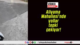 Aliyama Mahallesi’nde yollar tepki çekiyor!