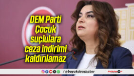 DEM Parti: Çocuk suçlulara ceza indirimi kaldırılamaz