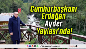 Cumhurbaşkanı Erdoğan Ayder Yaylası’nda!
