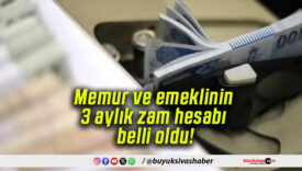 Memur ve emeklinin 3 aylık zam hesabı belli oldu!