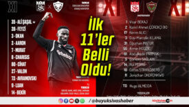 Sivasspor Hatayspor’u Ağırlıyor! İlk 11’ler Belli Oldu!