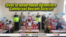 Sivas’ta Jandarmadan Öğrencilere Cumhuriyet Bayramı Sürprizi!