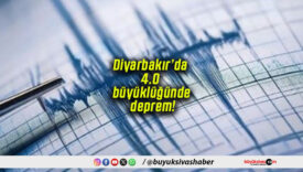 Diyarbakır’da 4.0 büyüklüğünde deprem!
