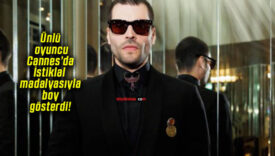 Ünlü oyuncu Cannes’da İstiklal madalyasıyla boy gösterdi!