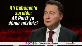 Ali Babacan’a soruldu: AK Parti’ye döner misiniz?