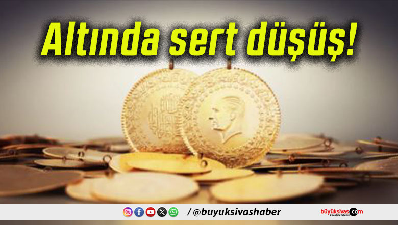 Altında sert düşüş!