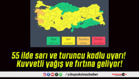 55 ilde sarı ve turuncu kodlu uyarı! Kuvvetli yağış ve fırtına geliyor!